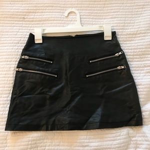 Leather Mini skirt